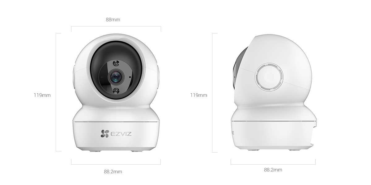 EZVIZ H6C 1080P Cámara de Seguridad WIFI 2MP FHD 360° para interior