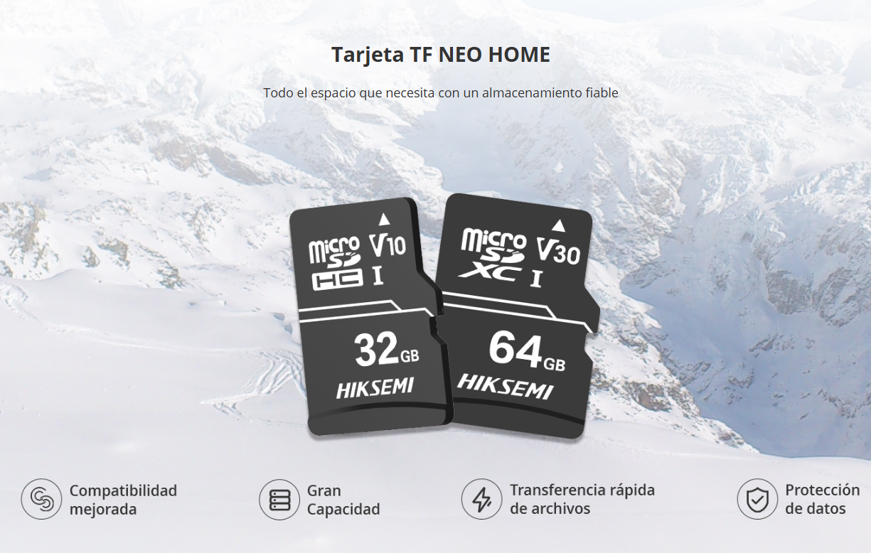 HIKSEMI NEO Memoria Micro SD 64GB V30 para cámaras de seguridad